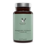 Balanced Vitality Ashwagandha + Rosenwurz + Vitamin B6-270 vegane Kapseln für 3 Monate – indische Schlafbeere – ohne Zusatzstoffe - laborgeprüft - Made in Germany  