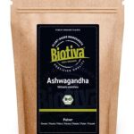 Biotiva Ashwagandha Bio Pulver 500g - Ashwagandawurzel-Pulver - Schlafbeere - Ayurveda - indischer Ginseng - im wiederverschließbaren Zippbeutel - abgefüllt und kontrolliert in Deutschland  