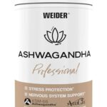 WEIDER Ashwagandha Professional Kapseln hochdosiert, mit hochwertigem KSM-66 Ashwagandha, indische Schlafbeere plus AstraGin, Magnesium und Vitamin C, 120 Kapseln, 60 Portionen  